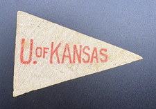 c1910 University of Kansas KU Tobacco Leather Cigarette Premium Antique picture
