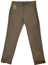 Lushenuni S Men's Black Stretch Straight Leg Golf/Dress Pants Size 35X31 picture