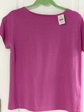 J.Jill Luxe Supima Short Sleeve Tee  SZ  XS  Color Bougainville NWT picture