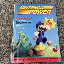 Nintendo Power Vol 1 Super Mario Bros 2 w/ Poster READ HAS WEAR picture