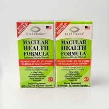 2 Pack EyeScience Macular Health Formula Advanced Ocular Vitamin 60ct Exp 11/27 picture