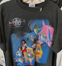 Remake Sailor Moon 90s Graphic Basic Black Unisex T shirt Vtg NH28591 picture