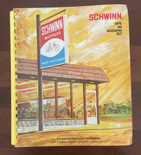 1971 Schwinn Vintage Dealer PARTS and ACCESSORIES Catalog Grey Ghost Stingray picture