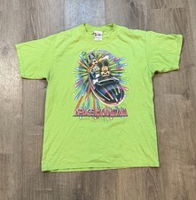 Vintage Disney World Space Mountain T-Shirt T-Minus 0 Too Late Men’s Large Green picture