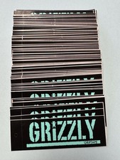Lot of 100 GRIZZLY GRIPTAPE STICKERS 3-inch grip skate skateboard sticker decals picture