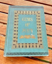 1895 Gems of Art Illustrated Cassell Victorian Art Book Color Plates Gilt Cover picture