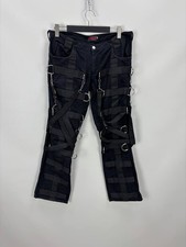 Mens gothic punk Y2k Jeans Aderlass Size 34/36 Color Black picture