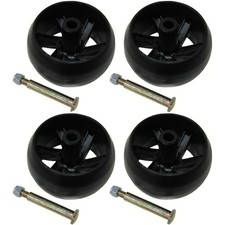 4/Four Deck Wheels W/Bolt & Nut Fits Husqvarna Replaces 174873 / 532174873 picture