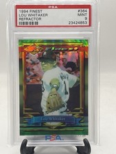 1994 Topps Finest #364 Lou Whitaker Refractor PSA 9 Mint Detroit Tigers picture
