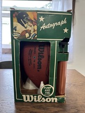 RARE Vintage Wilson OJ Simpson Autograph Football, Pump and Tee in BOX NIB picture