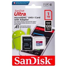 SanDisk Ultra 1TB Micro SD SDXC C10 A1 UHS-1 4K HD 120MB/s Memory Card - New picture