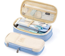 Large Capacity Pencil Case Zipper Pen Bag School Student Organizer Pouch Bag NEW picture