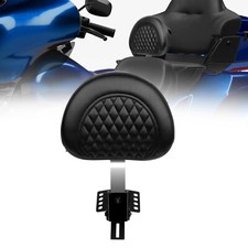 Adjustable Plug-in Driver Rider Backrest Pad For Harley Road King Glide 1997-up picture