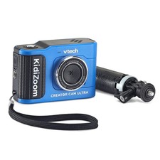 VTech KidiZoom Creator Cam Ultra - Rechargeable Camera with Tripod, Blue picture