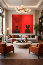 Signed by the artist Mixed Media 5.4 X 4.8 FT  From a Private Miami Collection picture