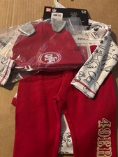 3 pc set NWT  San Francisco 49ers  Clothing Bodysuits NFL Team Apparel 6-9 month picture