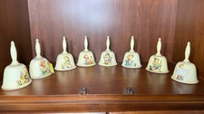 LOT OF (8) VINTAGE HUMMEL/GOEBEL WEST GERMANY ANNUAL BELLS - 1978-1984 & 1989 picture