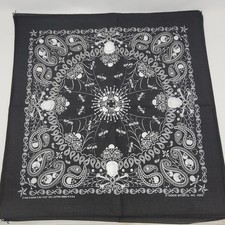 [Lot of 12] NOS Bandana Hav-A-Hank USA Made Skull Crossbones Biker Handkerchief  picture