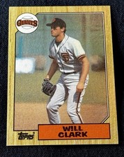 ⚡️STELLAR VINTAGE⚡️1987 Topps Will Clark #420 RC San Francisco Giants MLB HOF picture