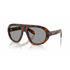 PRADA PR C05S 20D50Q Tortoise Grey Lens Oversized Sunglasses AUTHENTIC picture