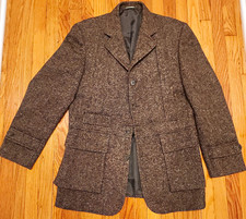 J. Peterman Pristine Vintage Norfolk-Style Tweed Blazer Sport Coat Size M 38R picture