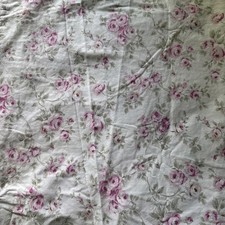 Vintage Rachel Ashwell Shabby Chic Floral Roses Duvet Full/Queen Pink Cottage VG picture
