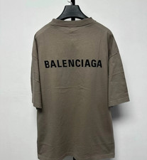 BALENCIAGA EMBROIDERY BACK LOGO Olive TEE Large picture