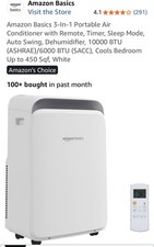New Amazon Basics 3-In-1 Portable Air Conditioner with Remote, Timer, Sleep Mode picture