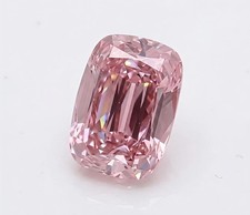 1.50 Ct Baby Pink Color Elongated Cushion Cut VVS1 Diamond 6x8 MM Gemstone+Gif picture