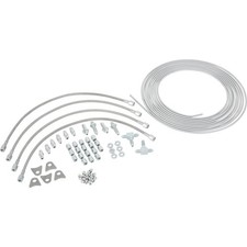 Speedway 9178560 Mild Steel Complete Brake Line Kit, -3 AN, w/ Fittings & Hose picture
