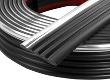 Chrome Body Side Trim Molding Fit for 1988-1998 Chevy GMC Pickup Trucks, Silvera picture