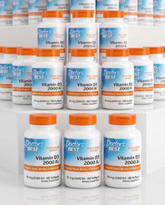 WHOLESALE 36 Pack Doctor's Best Vitamin D3 2000 IU 180 softgel each Exp 06/2027 picture