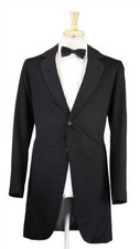 Vintage 1912 Victorian Era 2-Btn Wool Dinner Tails Formal Blazer Jacket 36R picture