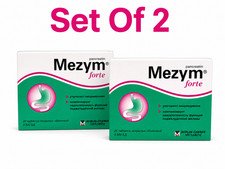 Mezym Forte 3500 Pancreatin Enzymes Digestion Support 20 Tablets Set of 2 picture
