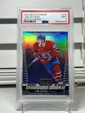 2024-25 O-Pee-Chee Platinum Lane Hutson Arctic Freeze Marquee RC /99 PSA 9 picture