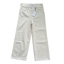 Apiece Apart Merida Jean Ecru Wide Leg High Rise Organic Cotton Denim Size 31 picture