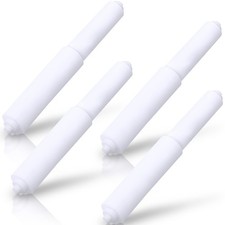 Rindion 4 Pack Toilet Paper Holder Spring Rod, White picture