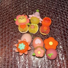 Smoko Kawawa Turtles Strawberry Flower Full Complete Set Of 6 Glow In The Dark picture