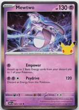 Mewtwo 063/128 Rare ME: 30th Celebration Pokemon Holo Near Mint picture