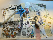Vintage Paper Scrapbook Ephemera Mixed Lot Butterflies Postcards picture