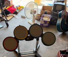 Xbox 360 Rock Band Special Edition Bundle - Drums -Guitar -Kick Pedal-Microphone picture