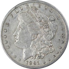 1891 O Morgan Silver Dollar VF Very Fine $1 Coin Collectible picture