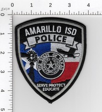 AMARILLO ISD ( INDEPENDENT SCHOOL DISTRICT ) TEXAS ^^^ POLICE COLLECTIBLE PATCH picture