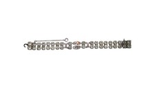 Eisenberg Ice Paste Rhinestone Tennis Bracelet Vintage Art Deco Patented picture