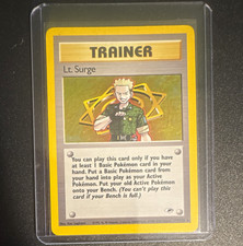 WOTC Pokémon TCG Lt. Surge 17/132 Gym Heroes 2000 Rare 1st Edition Regular picture