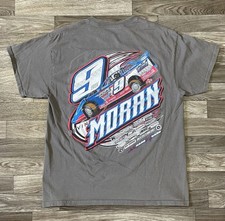 Devin Moran Dirt Track Racing Shirt Men’s Large #9 Car Black Double Sided Donnie picture