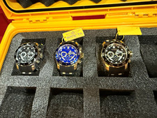Invicta Pro Diver SCUBA Chronograph 48mm Watch Lot 6977 6981 6983 w/ Case picture