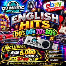 ENGLISH MUSIC HITS  50,60,70,80 AND MORE. picture