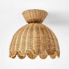 Woven Flush Mount Ceiling Light - Threshold designed with Studio McGee picture