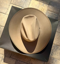 Resistol Rex Bell Self-Conforming Hand Creased Western Cowboy Hat Tan - size 7 picture